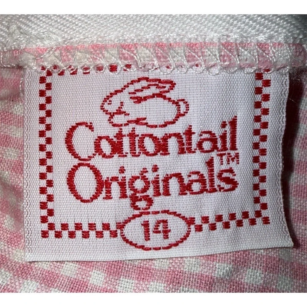 Colonial Originals women's  Dress Size 14 Gingham spring garden party old money